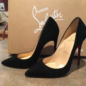 Black Suede Christian Louboutin So Kate
